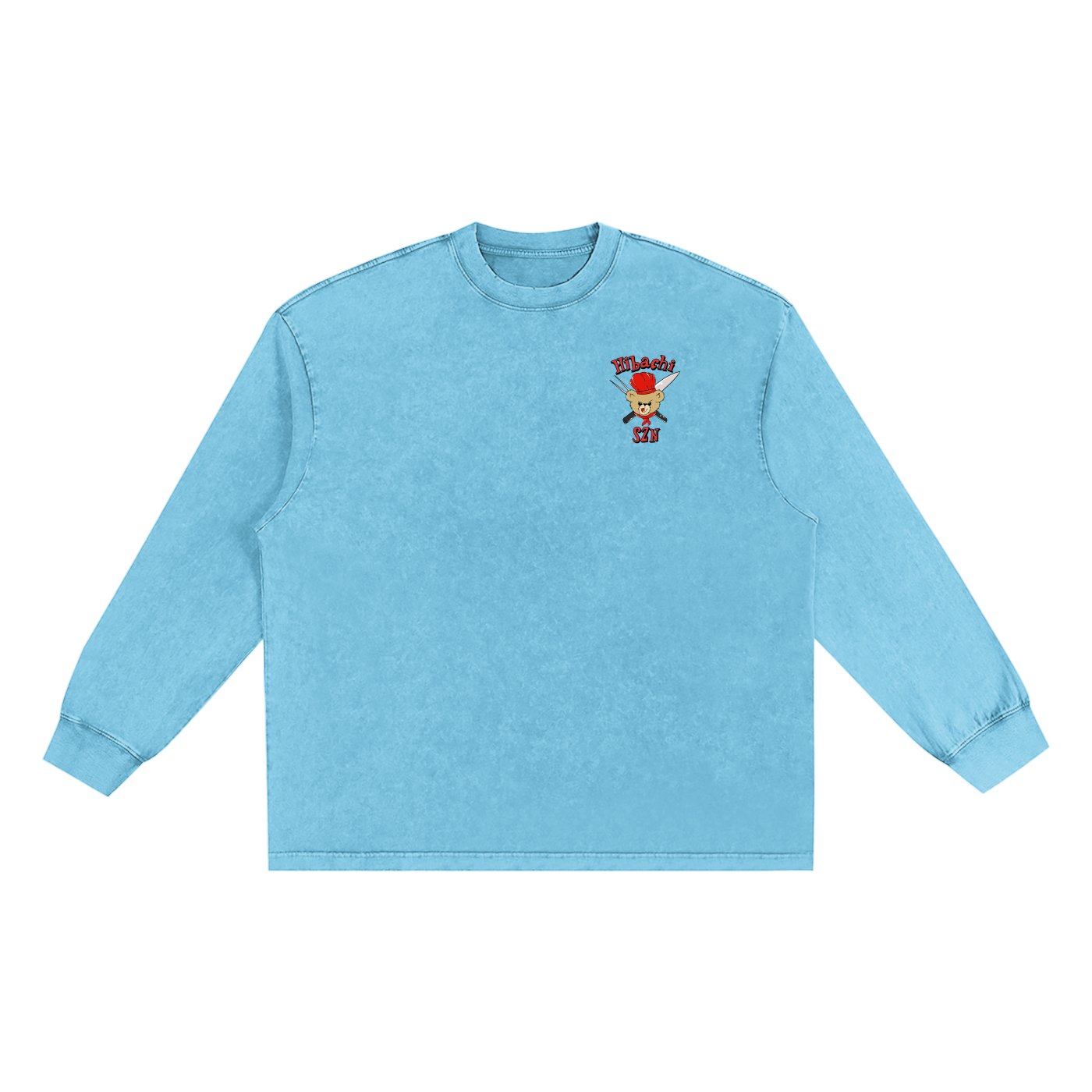 Snow Washed Oversize Long Sleeve T-shirt