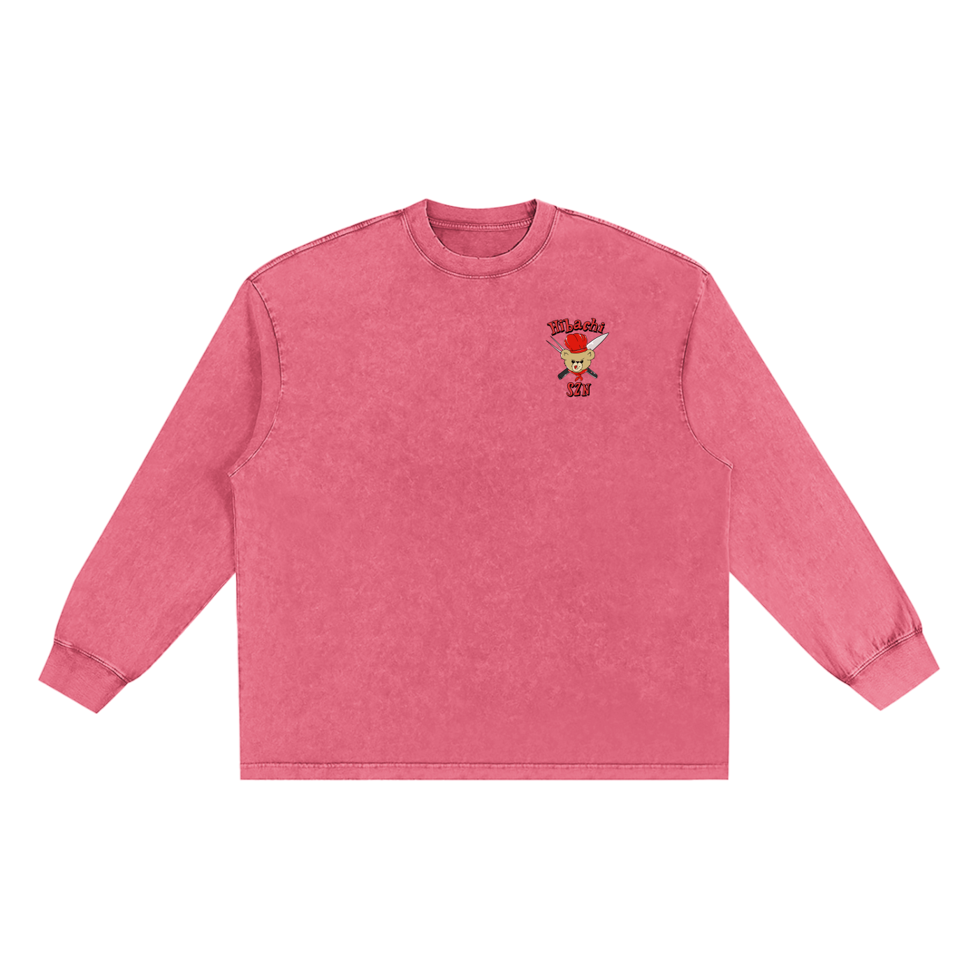 Snow Washed Oversize Long Sleeve T-shirt