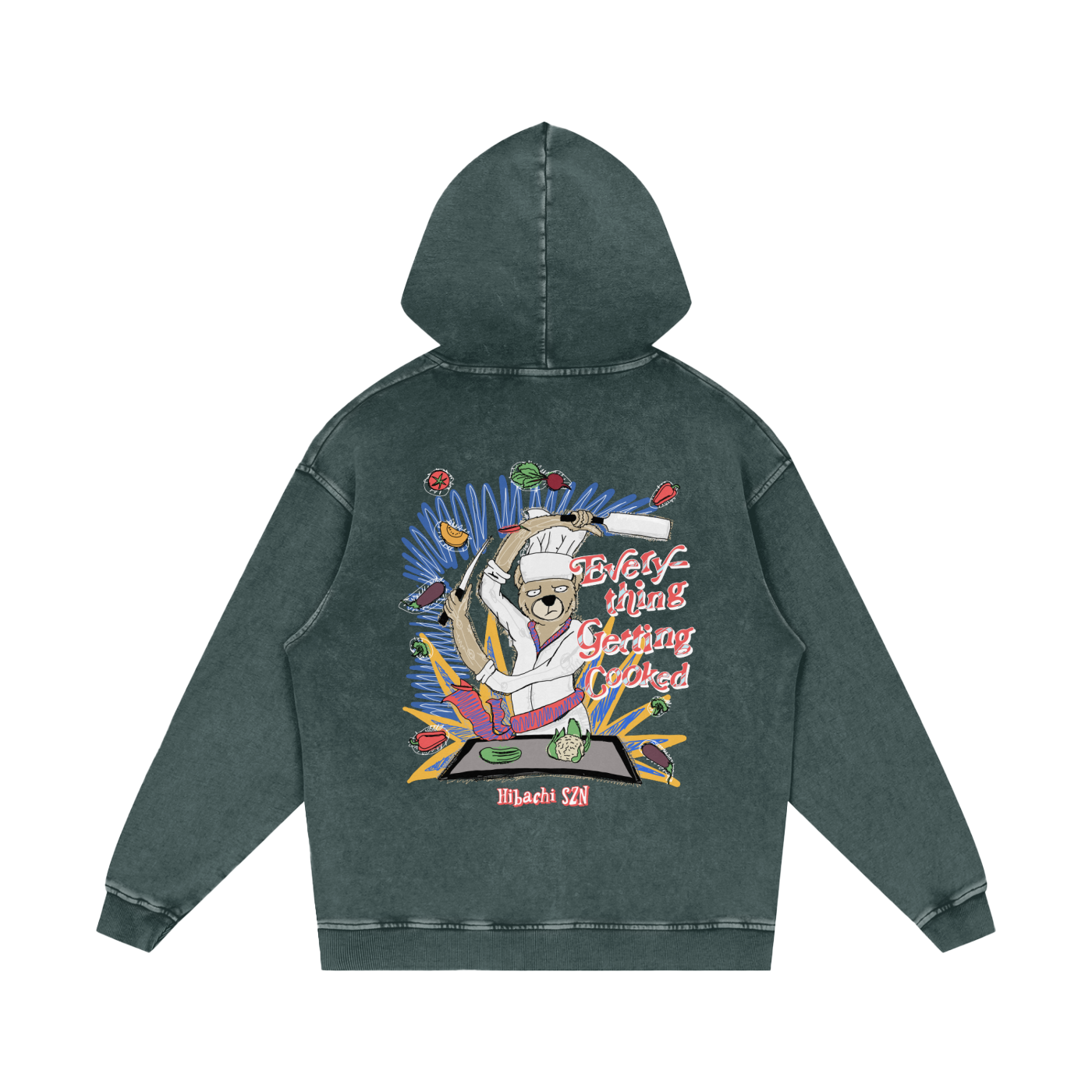 Acid Wash Oversize Hoodie - 420 GSM